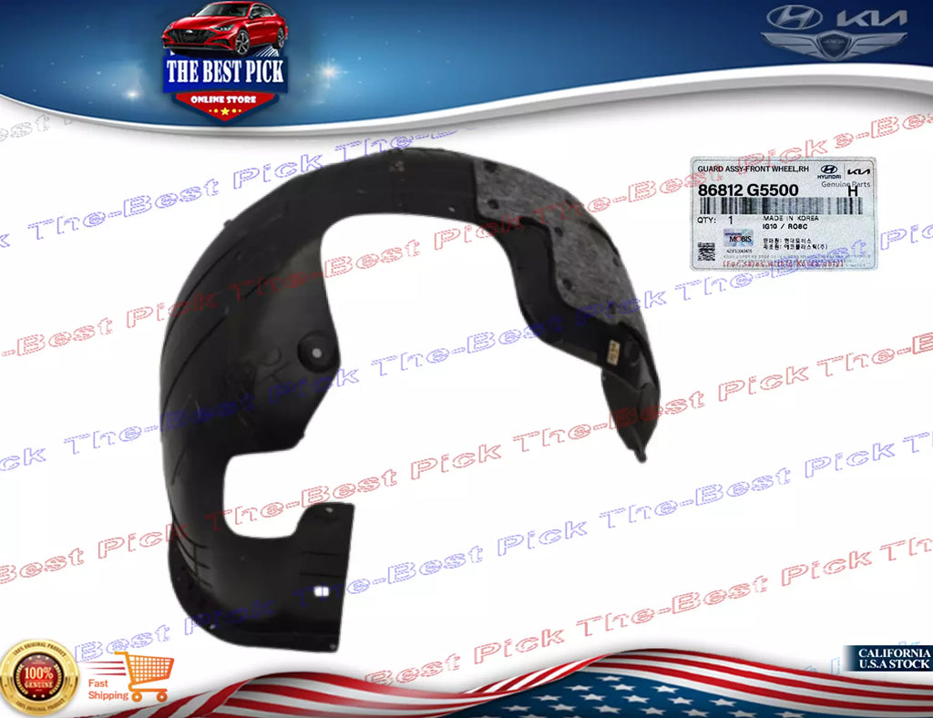 ⭐GENUINE⭐ FRONT Fender Liner RIGHT Passenger For Kia Niro 2020-2022 86812G5500