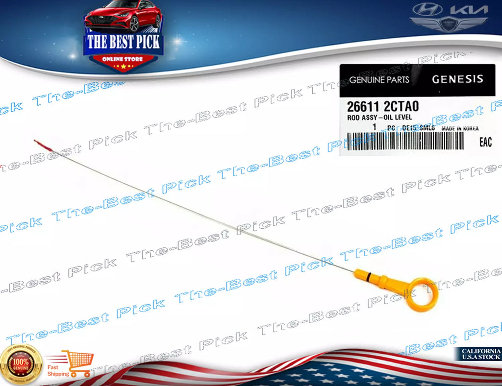 2.0L TURBO Engine-Oil Fluid Dipstick 266112CTA0 ⭐GENUINE⭐ G70 Kia Stinger 18-21