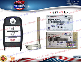 ⭐GENUINE⭐ FOB Smart Key Keyless Entry Remote For 15-19 Kia Soul EV 95440E4000