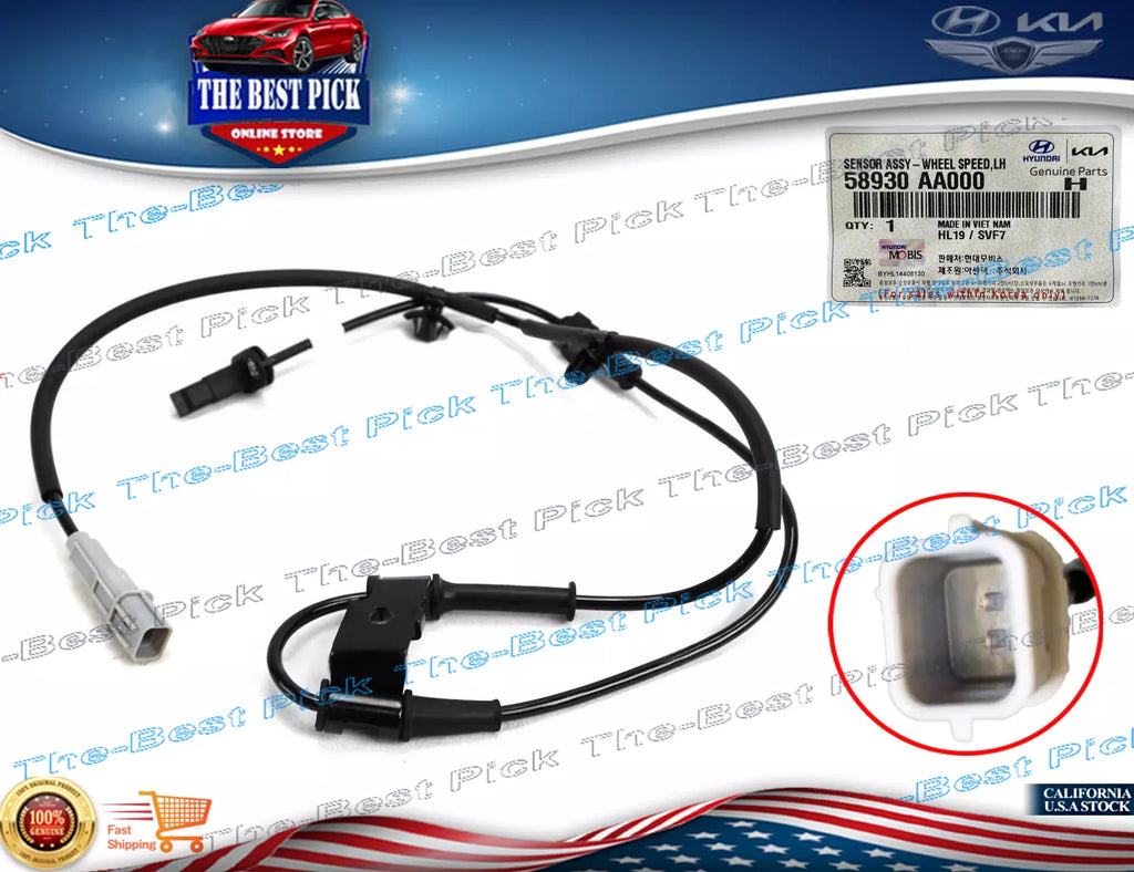 ⭐GENUINE⭐ FRONT ABS Brakes Sensor Left DRIVER Hyundai Elantra 21-2023 58930AA000