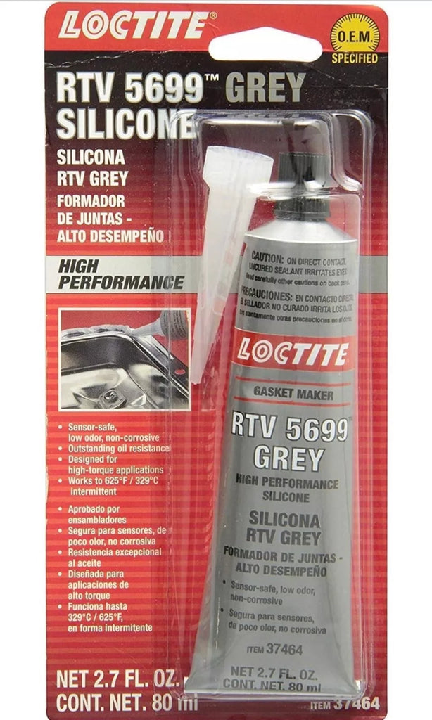 Loctite Gray RTV 5699 Silicone Sealant 80 ml Tube P/N 37464