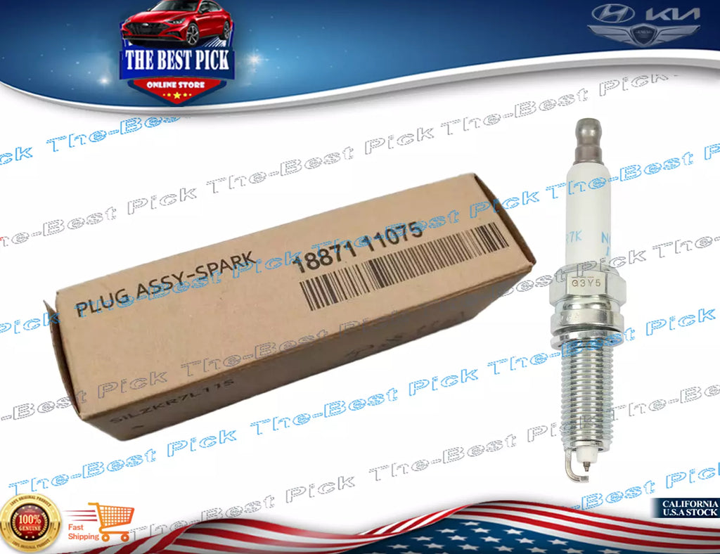 ⭐GENUINE⭐Spark Plug 1pc Elantra 21-23 Kona 22-23 2.0L Niro 1.6L 23-24 1887111075