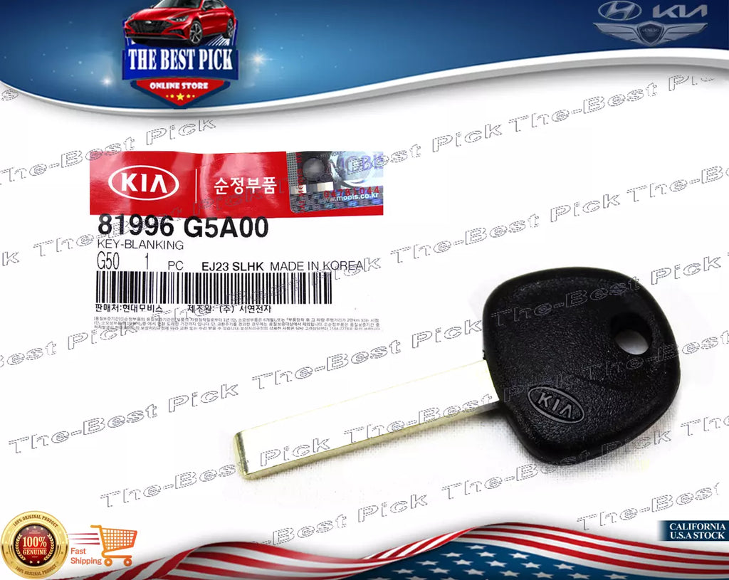 ⭐GENUINE⭐ Uncut Blanking Key fits Kia Soul 2020-2021 81996G5A00