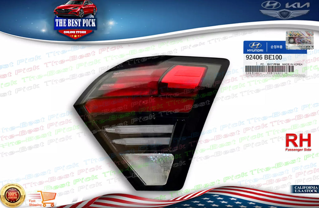 GENUINE REAR Tail Light LAMP Lower Right Side For Hyundai Kona 2024 GENUINE REAR Tail Light LAMP Lower Right Side For Hyundai Kona 2024
