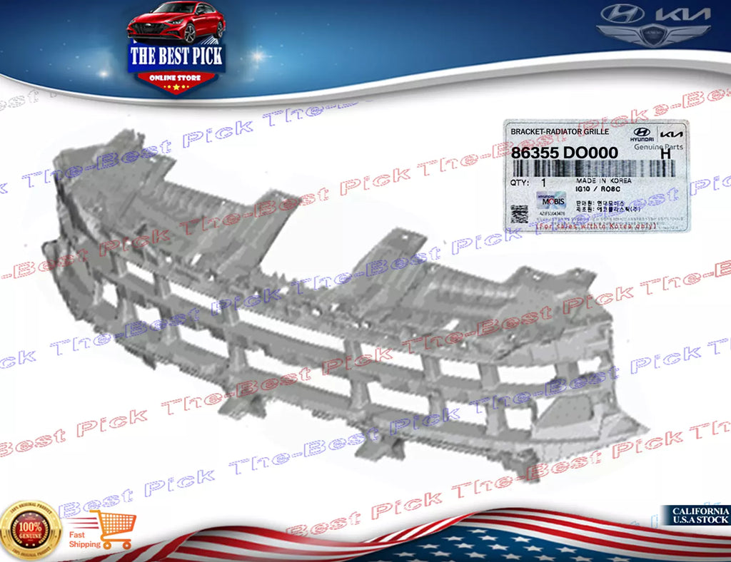 ⭐GENUINE⭐ RADIATOR GRILLE BRACKET FOR 2024 KIA EV9 86355DO000