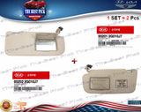 ⭐GENUINE⭐ Sun Visor Beige 1 SET = Left + Right for 06-08 Kia Optima 852012G010J7