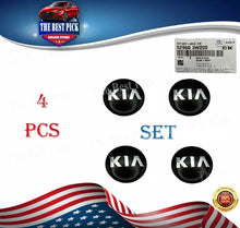 Load image into Gallery viewer, Kia 4PC wheel Center Hub caps black Sportage Optima Rio Soul 529603W200