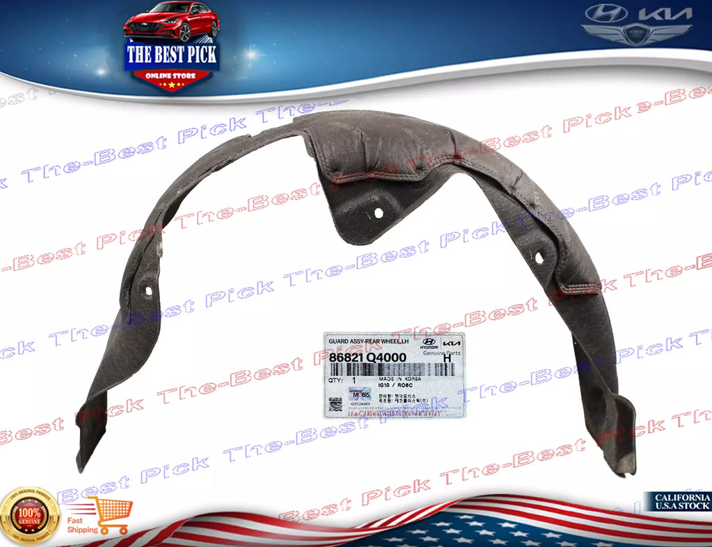 ⭐GENUINE⭐ REAR Fender Liner LEFT DRIVER For 2019-2022 Kia Niro EV 86821Q4000