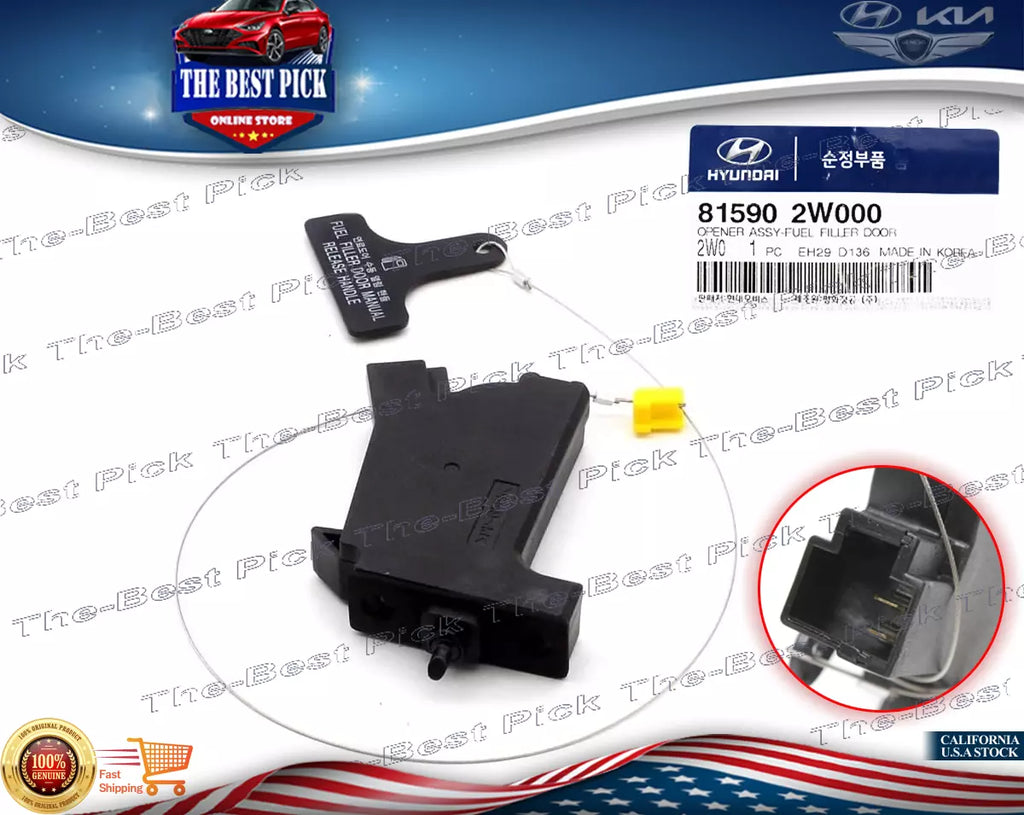 ⭐GENUINE⭐ Fuel Filler Door Release Opener Assy 13-19 Hyundai SANTA FE 815902W000