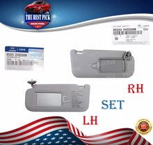 Load image into Gallery viewer, GENUINE Sun Visor Gray SET = LH &amp; RH for 07-10 Hyundai Elantra 852012H0208M