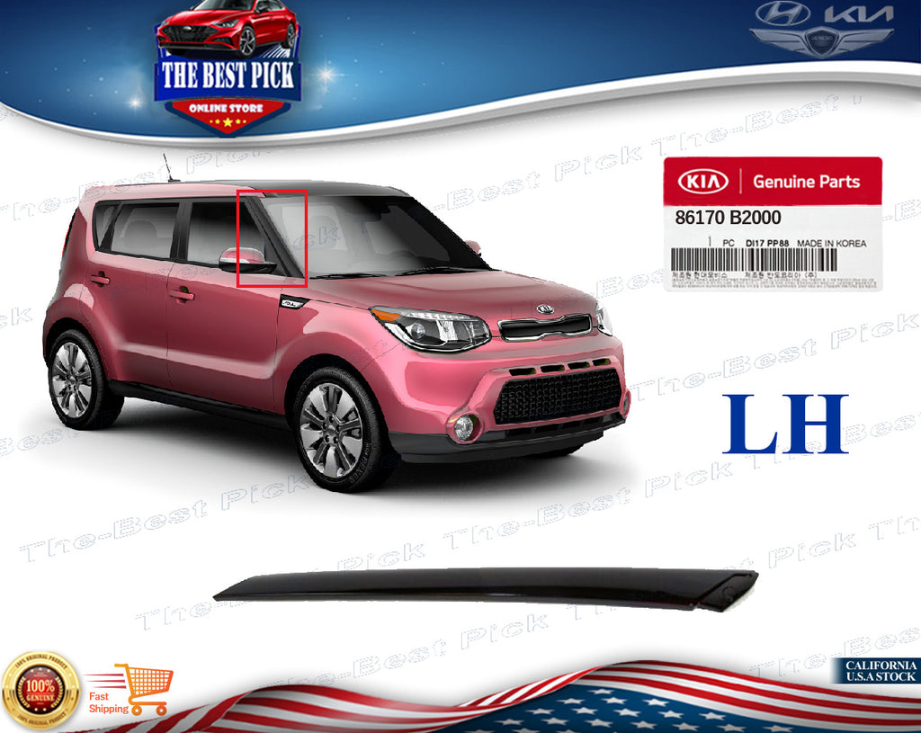 ⭐GENUINE⭐ Windshield Pillar Molding LEFT for 2014-2019 Kia Soul 86170B2000