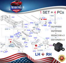 Load image into Gallery viewer, ⭐GENUINE⭐Trailing Arm Bushing Rear For Hyundai Sonata 17-19 Set=4 Pcs 55274F6000