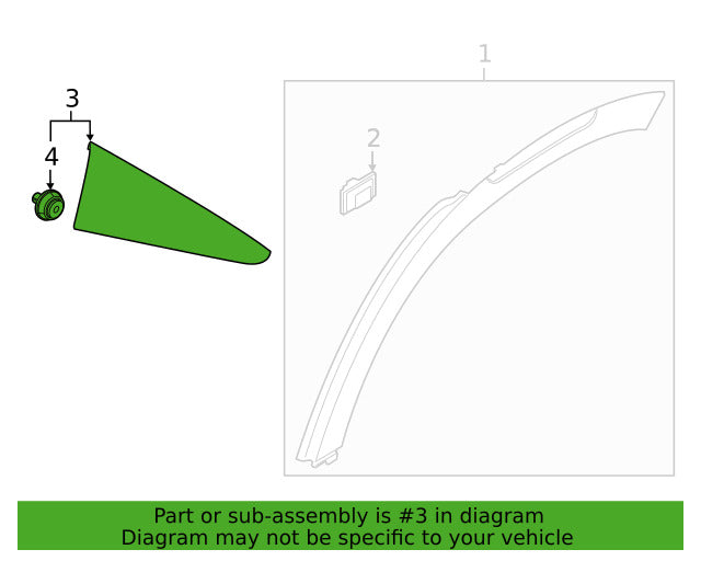 ⭐GENUINE⭐ Garnish Assembly C.Pillar REAR Right Body Hyundai Venue 22 87860K2000