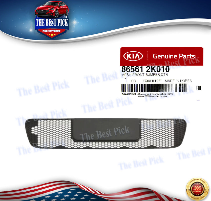 ⭐GENUINE⭐ Center Lower Front Bumper Grille for KIA SOUL 2010-2011 865612K010