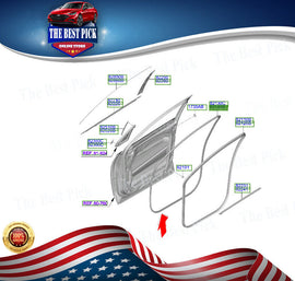 ⭐GENUINE⭐ Side-Door Rubber Weather strip Seal FR RH / SANTA FE 18~19 82140S1000