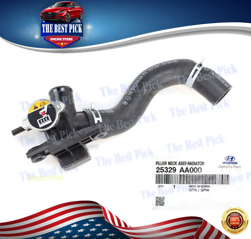 2.0L Engine Radiator Coolant Filler Neck ⭐GENUINE⭐ Elantra 21-23 25329AA000