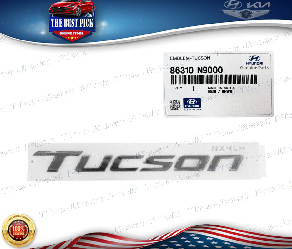 ⭐GENUINE⭐ REAR Trunk Lid Emblem Nameplate Hyundai Tucson 2022-2023 86310N9000