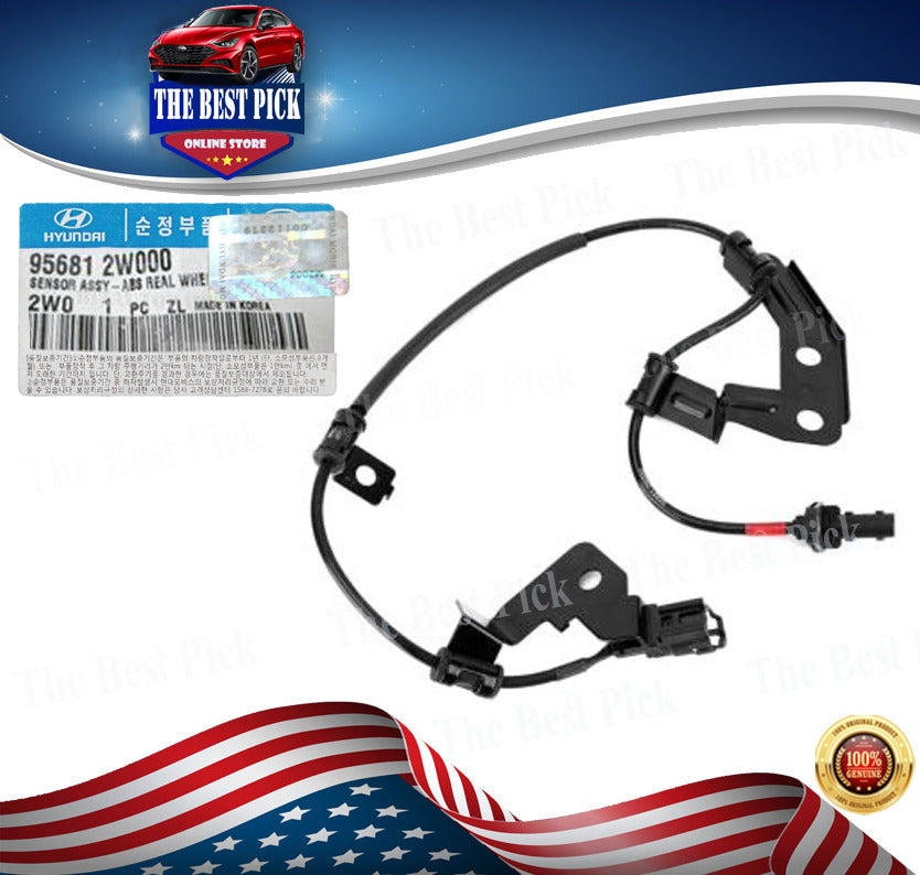 GENUINE ABS WHEEL SPEED SENSOR REAR RIGHT 13-18 SANTA FE SORENTO 956812W000