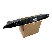 Load image into Gallery viewer, 2021 2023 HYUNDAI ELANTRA REAR TRUNK SPOILER WITH CAMERA HOLE BLACK WITH EMBLEM