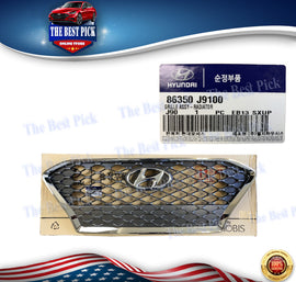 ⭐GENUINE⭐ Front Bumper Radiator Grille Hyundai KONA 18-21 With Chrome 86350J9100