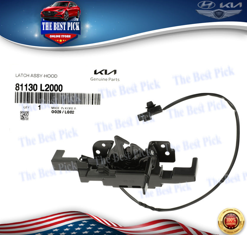 ⭐GENUINE⭐ Hood Lock Latch fits Kia K5 2021-2022-2023 81130L2000