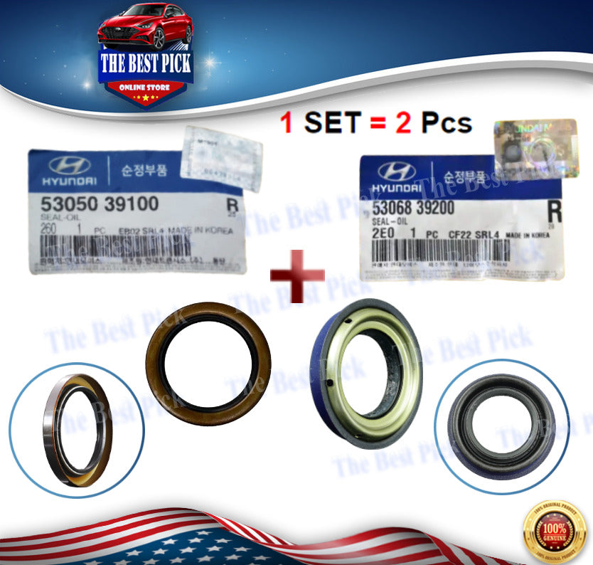 REAR DIFFERENTIAL PINION SEAL STE=2 PC for 03-06 SANTA FE 2.4 2.7 3.5 5305039100