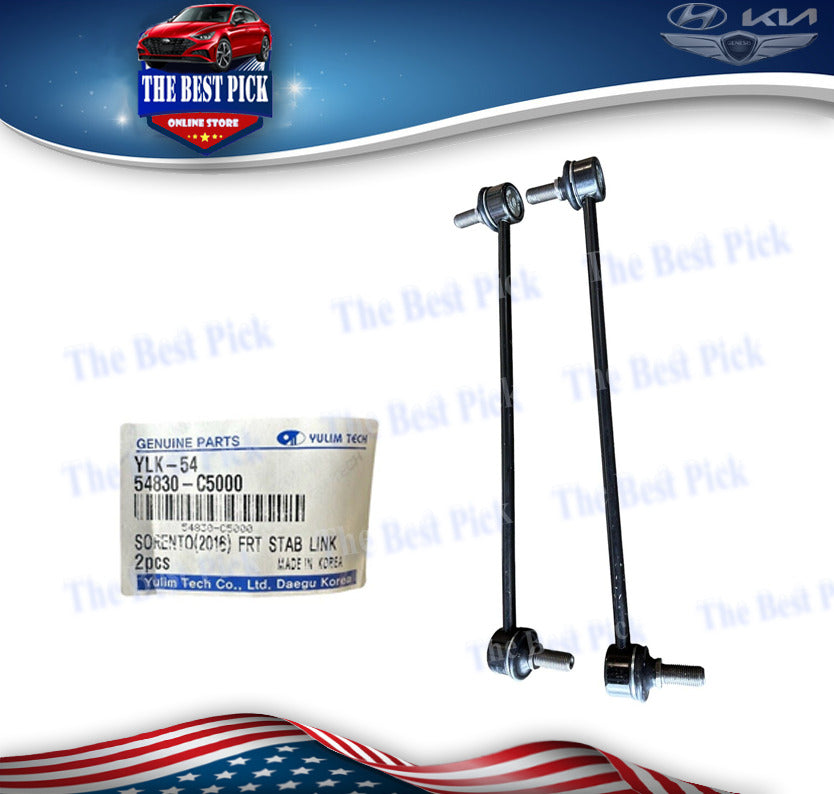 ✅ 2 Pcs FRONT Sway Bar Link =1Set 2018-21 Palisade Santa Fe Telluride 54830C5000