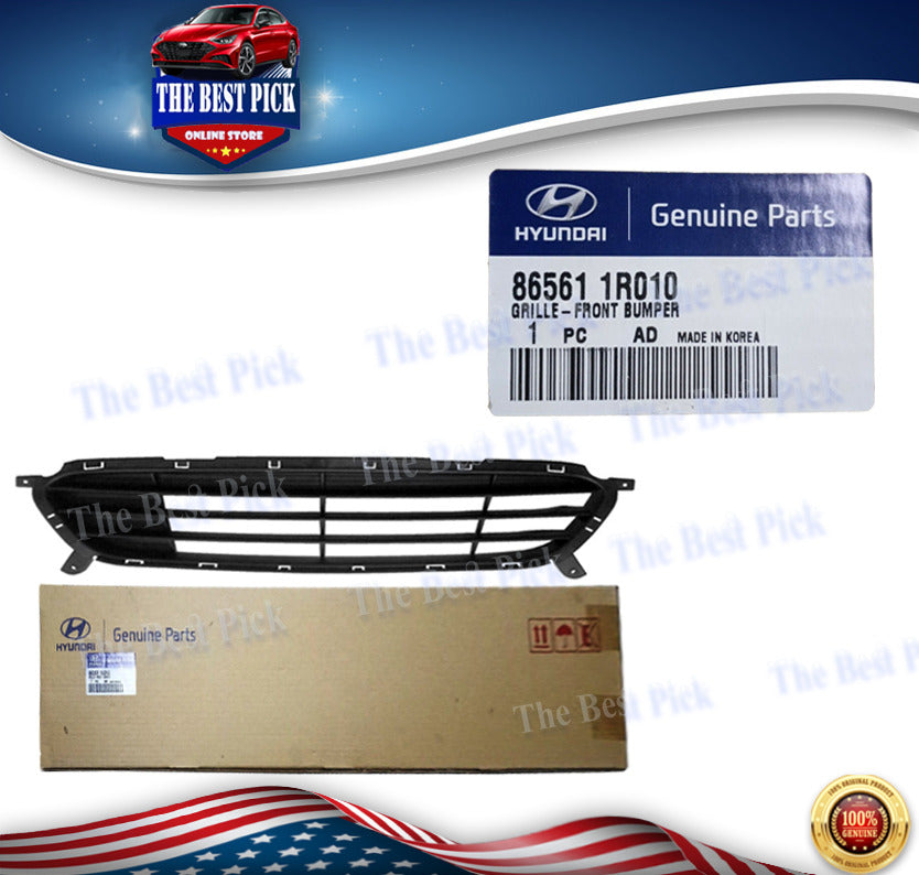 ⭐GENUINE⭐ Front Bumper Lower Grille for Hyundai Accent 2012-2017 865611R010