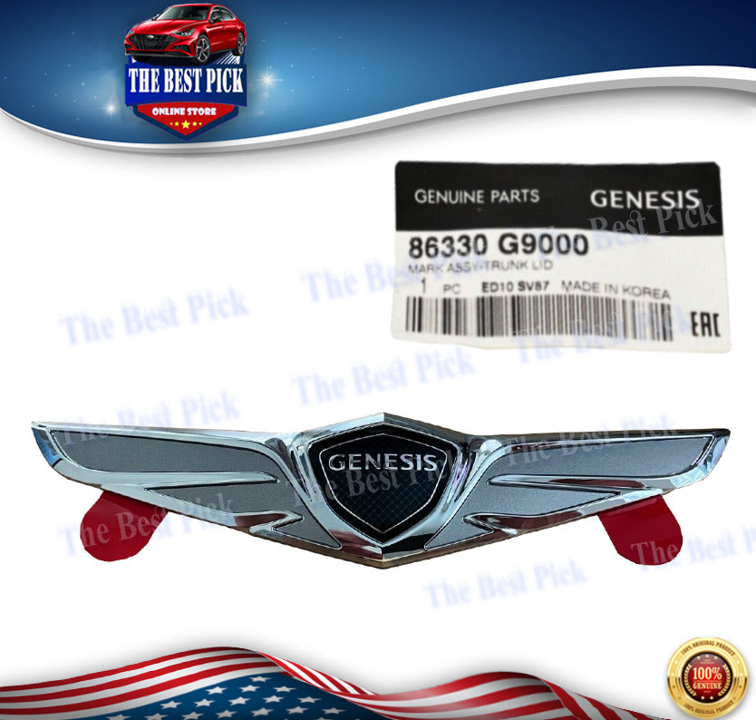 ⭐GENUINE⭐ Logo Carbon Emblem Badge Rear Trunk 1P for HYUNDAI G70- Genesis  18-20