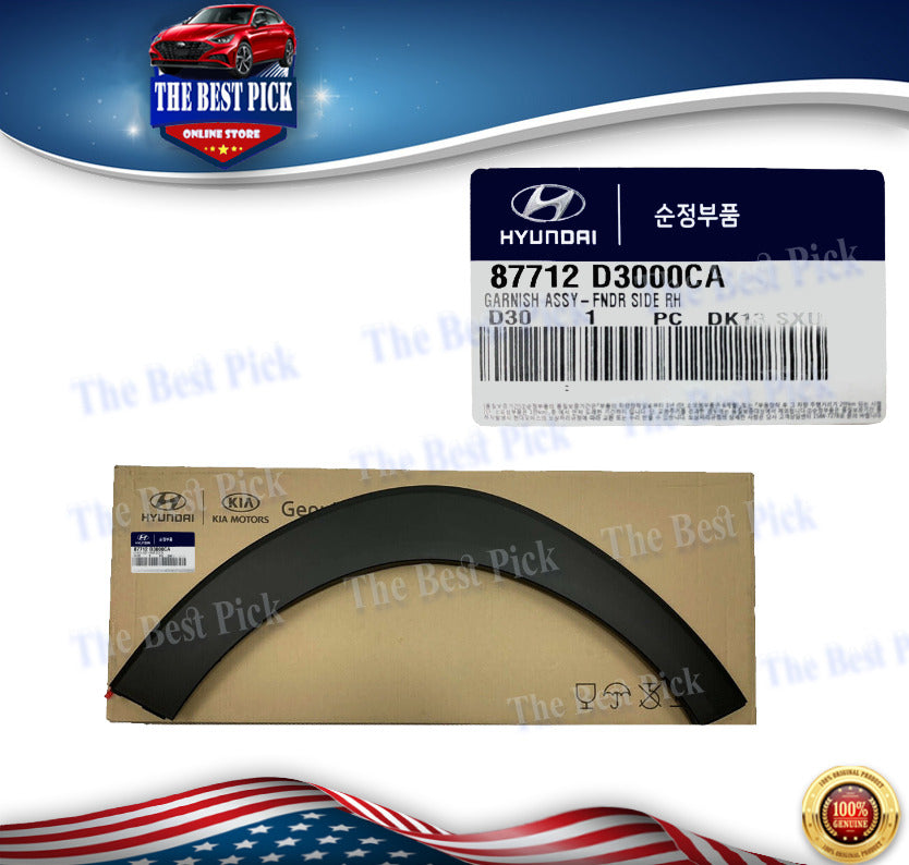 ⭐GENUINE⭐Front Fender Wheel Molding Right PASS Hyundai Tucson 16-21 87712D3000CA