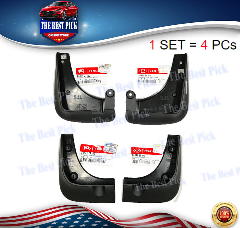 ⭐GENUINE⭐ FRONT & REAR Mud Guards Cover LH+RH (4PCS) Kia Optima 11-13 868312T100