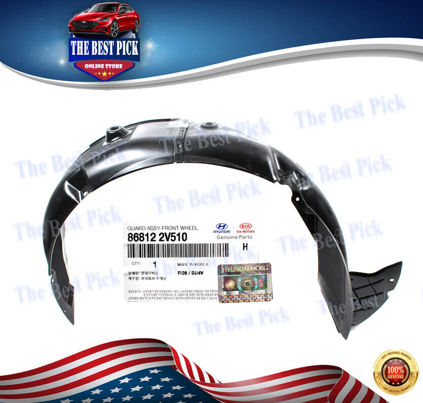 ⭐GENUINE⭐ FRONT Fender Liner RIGHT for Hyundai Veloster Turbo 13-17 868122V510