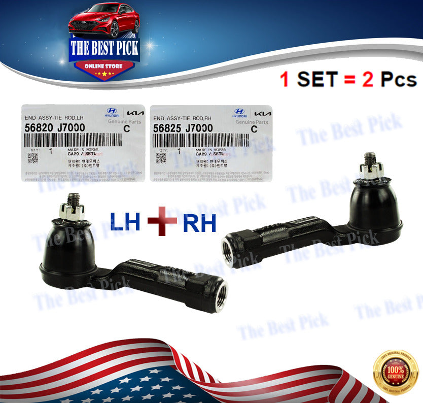 Steering Tie Rod End Set=2PCs Left + Right For Elantra Forte Kona 2020 ⭐GENUINE⭐