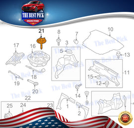 ⭐GENUINE⭐ Spare Tire Retainer Clamp For 11-22 Kia Cadenza K5 Optima 628502T100