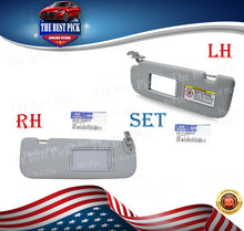 Load image into Gallery viewer, GENUINE Sun Visor Set Gray DRIVER &amp; RIGHT for 11-15 Hyundai Elantra 852103X000TX