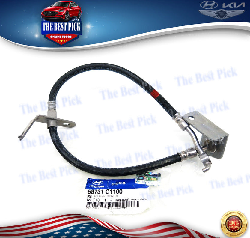 GENUINE Brake Hydraulic Hose Front LH Driver for Hyundai Sonata 15-19 58731C1100