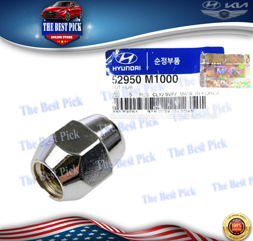 ⭐ GENUINE ⭐ Aluminium Wheel Lug Nut for 2000-2020 Hyundai Kia ⭐52950M1000⭐