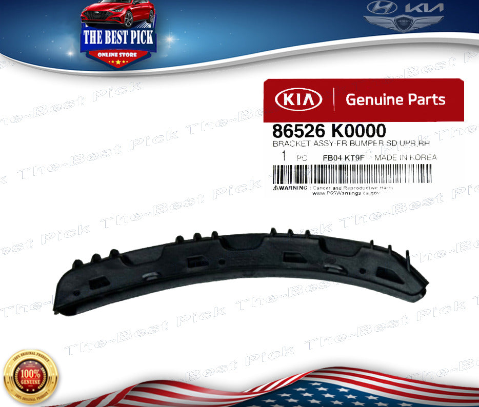 ⭐GENUINE⭐ FRONT Bumper Bracket Retainer RIGHT for Kia Soul 2020-2021 86526K0000