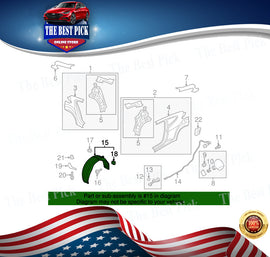 GENUINE Rear Right Quarter Panel Splash Shield 2014  Hyundai Veloster 868222V510