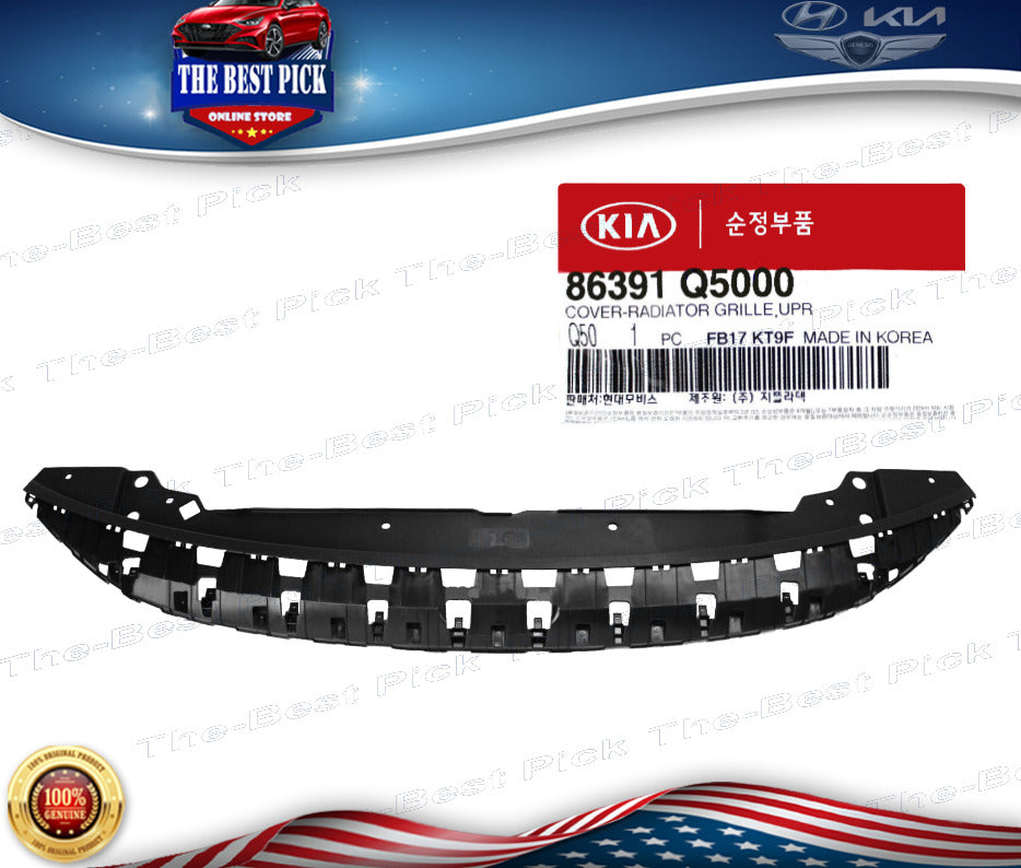 ⭐GENUINE⭐ Cover Radiator Grille Sight Shield Upper Kia Seltos 20-22 86391Q5000