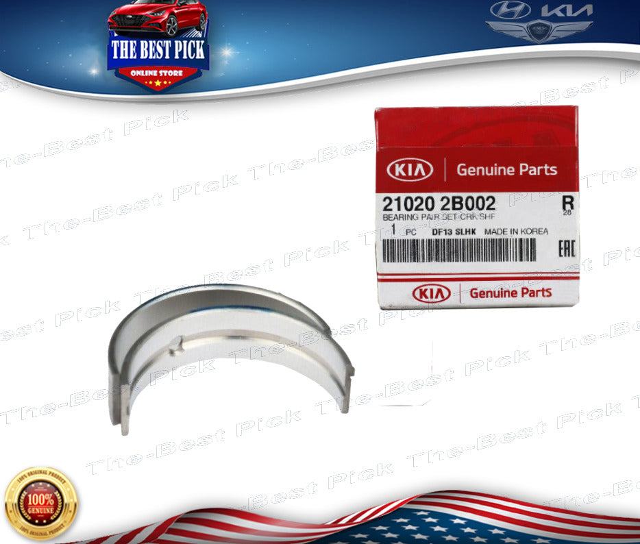 ⭐GENUINE⭐ Crankshaft Main Bearing STD SIZE for 10-21 HYUNDAI KIA 1.6L 210202B002