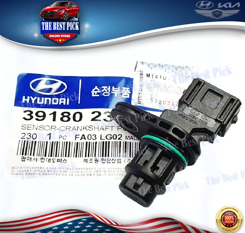 ⭐⭐GENUINE⭐⭐ Crankshaft Position Sensor for 01-13 Hyundai Kia 2.0L 3918023910