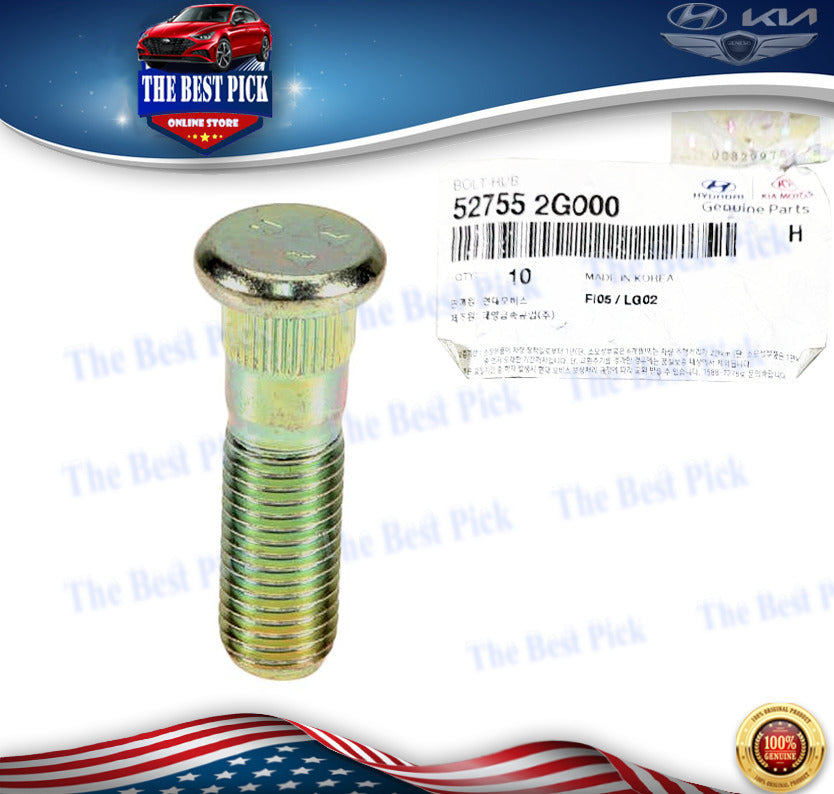 ⭐GENUINE⭐ Wheel Stud for 2006-2022 Hyundai Kia 527552G000 ⭐SEE Compatibility