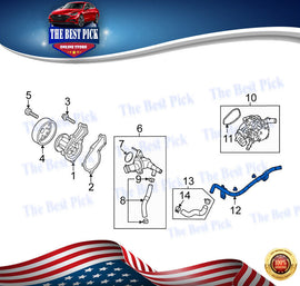 For Hyundai Elantra 2021-2022 Hyundai 25411AA050 Radiator Coolant Hose Genuine