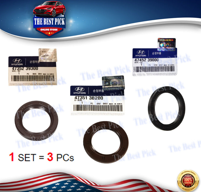 Genuine Auto Transmission Seal Kit = 3 Pcs for Santa fe Tucson Sorento 2012-2014