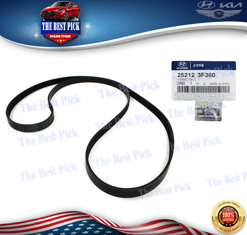 ⭐GENUINE⭐ 09-11 Genesis-Serpentine Drive Fan Belt 252123F360