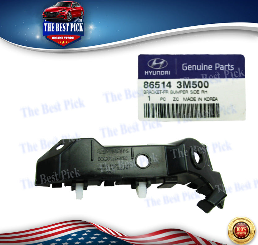 ⭐GENUINE⭐ FRONT BUMPER BRACKET MOUNTING RIGHT GENESIS SEDAN 2012-2014 865143M500