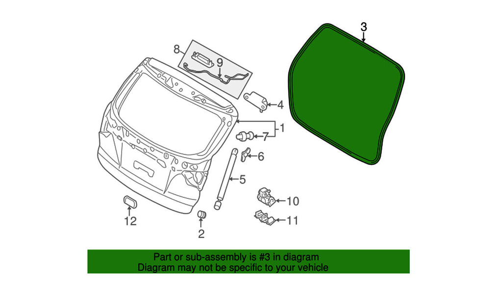 ⭐GENUINE⭐ HYUNDAI Tucson Lift Gate Tailgate-Weatherstrip Seal on Body 873212S010