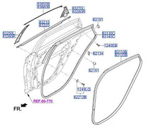 Load image into Gallery viewer, ⭐GENUINE⭐ SEAL Side-Door Rubber Weather strip Seal RR LH for 15~19 83130C1000
