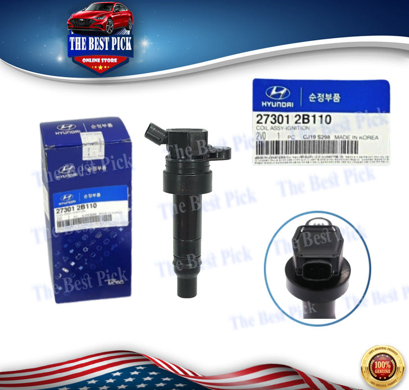 ⭐GENUINE⭐ Ignition Coil for 12-15 Veloster Turbo + 13-16 Forte \ Koup 273012B110